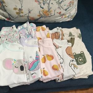 Cozy Kids Pajama Set - Pink, White, Gray